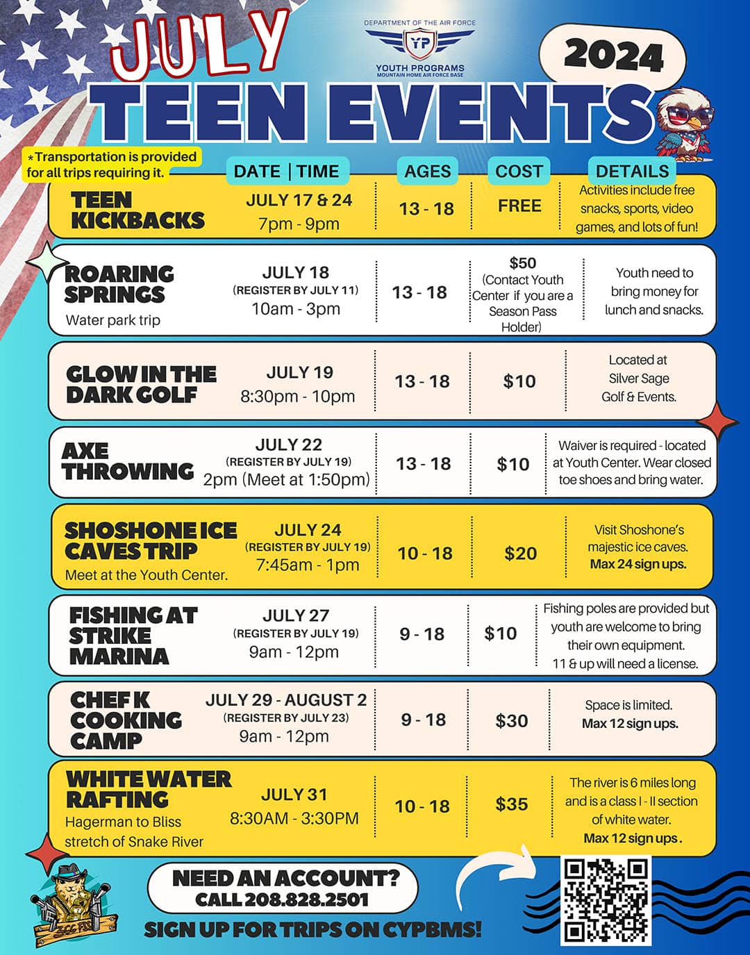 July Teen Events