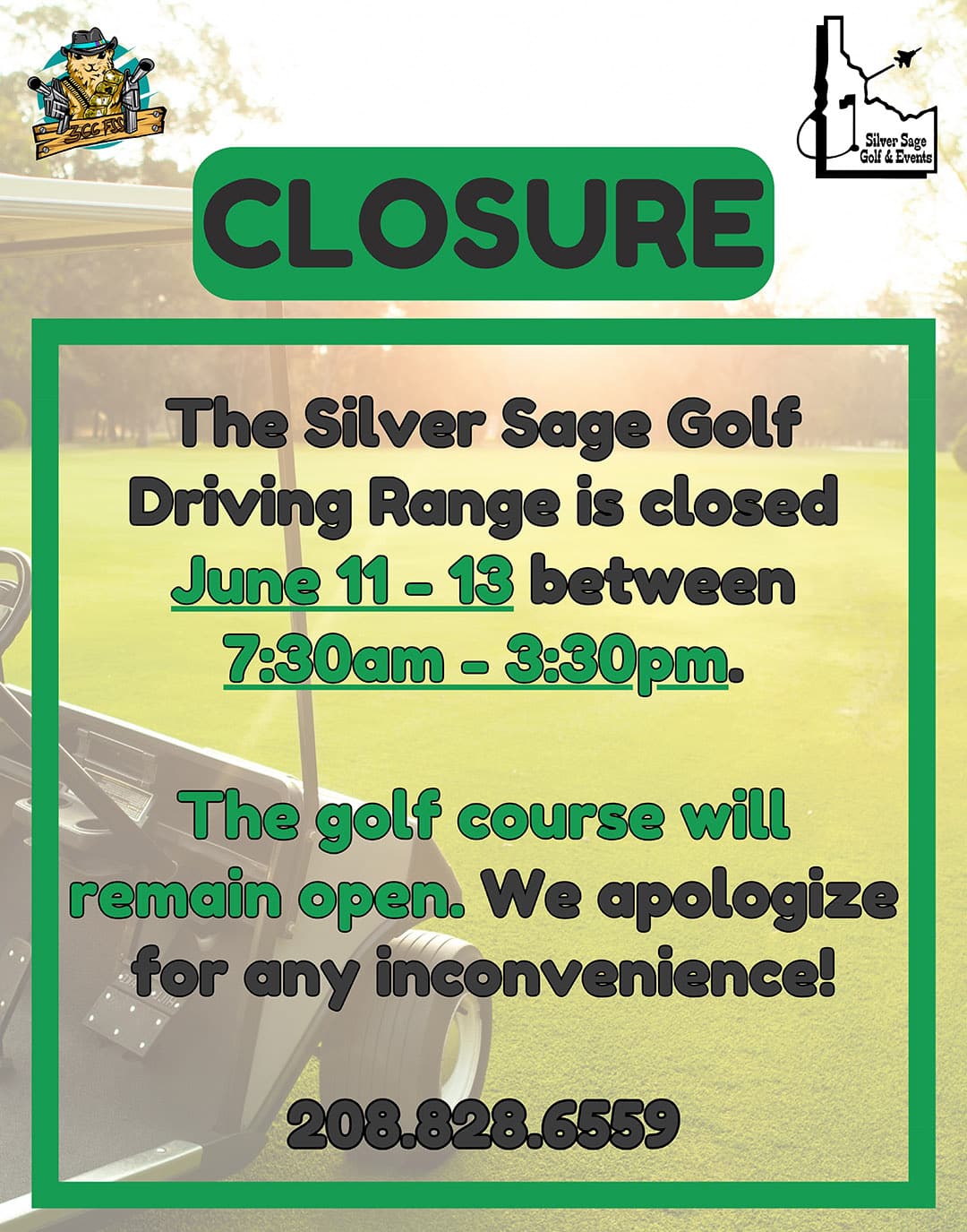 Closure - Silver Sage Golf