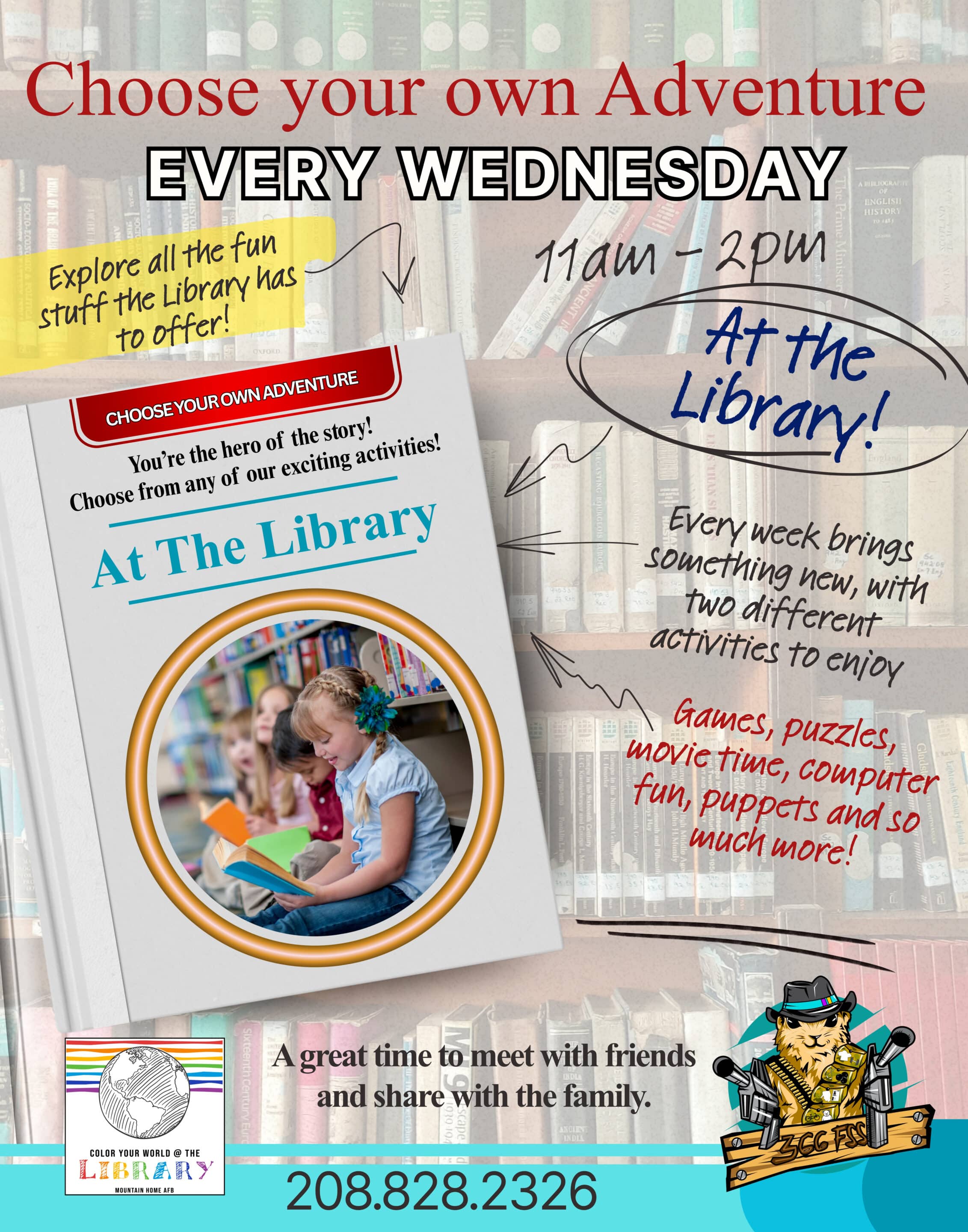 Library - Choose your own adventure - Recurring Library Story Time