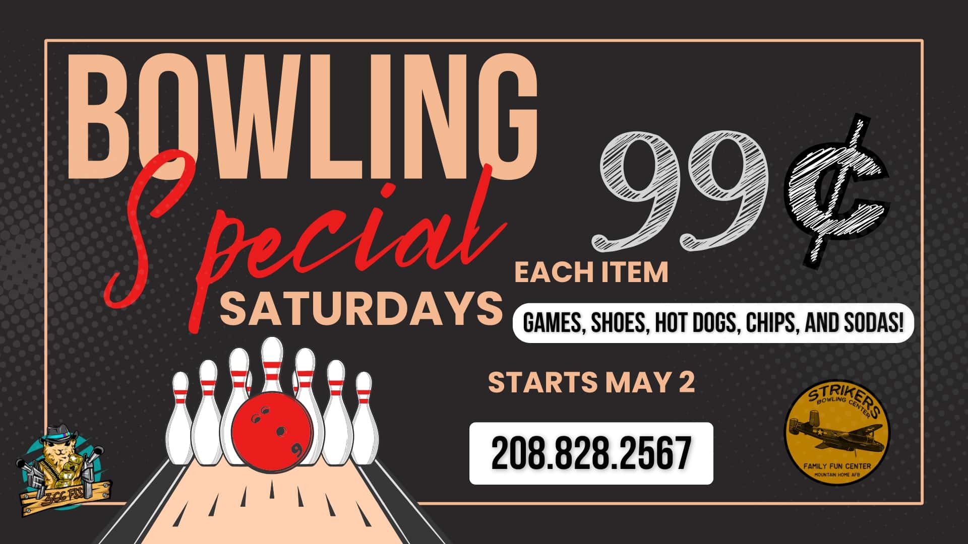 Bowling - 99 Cent - Saturday Special - TV Slide