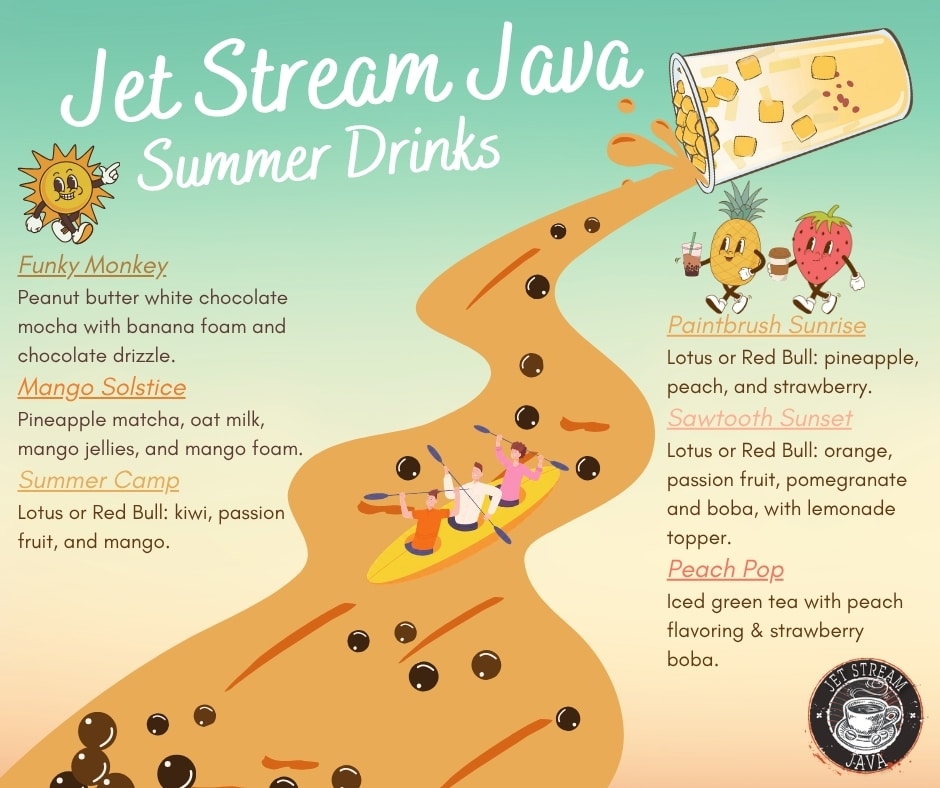 Jet Stream Java - Summer Menu